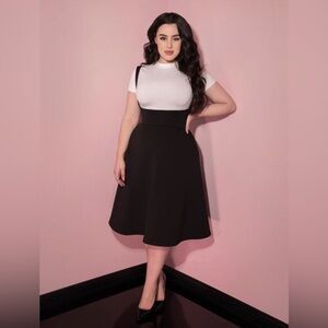 Vixen by Micheline Pitt — EUC Skater Swing Dress